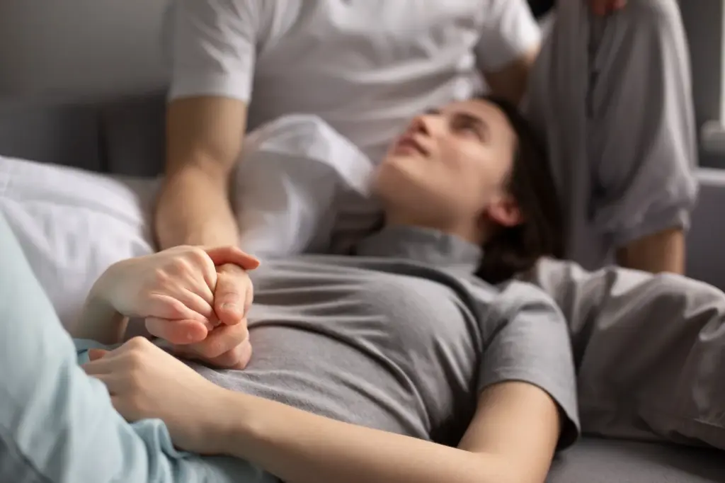 Compassionate support during a miscarriage care consultation